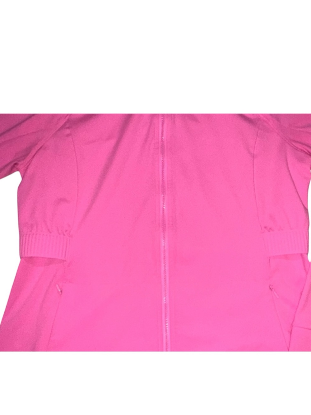 Fabletics Trinity Performance Jacket - Electric Rose Neon Hot Pink XL - Picture 8 of 11